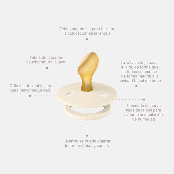 Chupete Bibs Colour Anatómico x2 | 0-6 Meses | Sage & Hunter Green