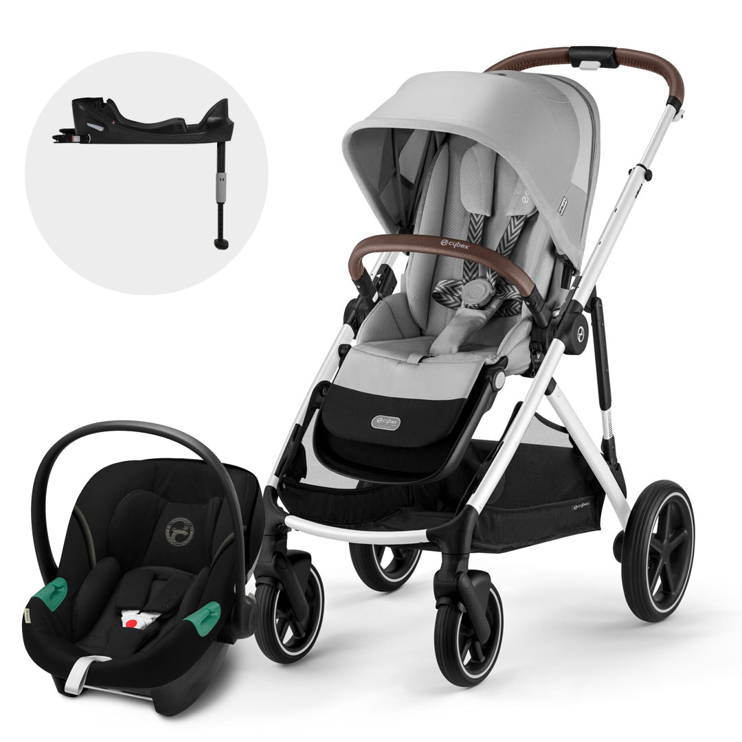 Travel System Gazelle S Lava Grey + Aton S2 + Base Cybex