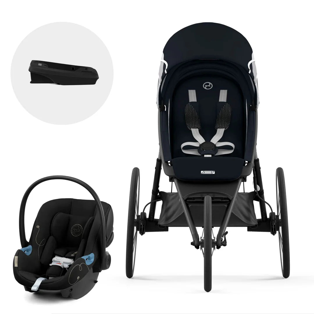 Travel System AVI Sport + Aton G + Base G All Black Cybex