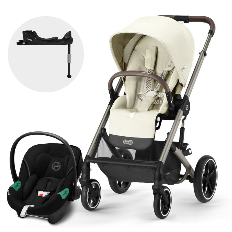 Travel System Balios S Lux 3.0 Seashell Beige + Aton S2 + Base Cybex