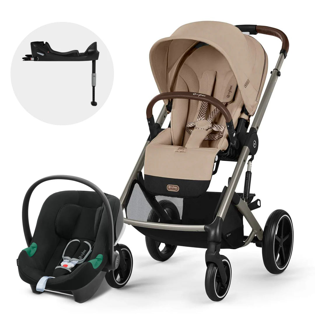 Travel System Balios S Lux 3.0 TPE Almond Beige + Aton B2 + Base Cybex