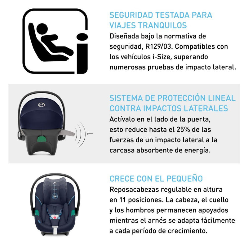 Travel System Balios S Lux 3.0 River Blue + Aton S2 + Base Cybex