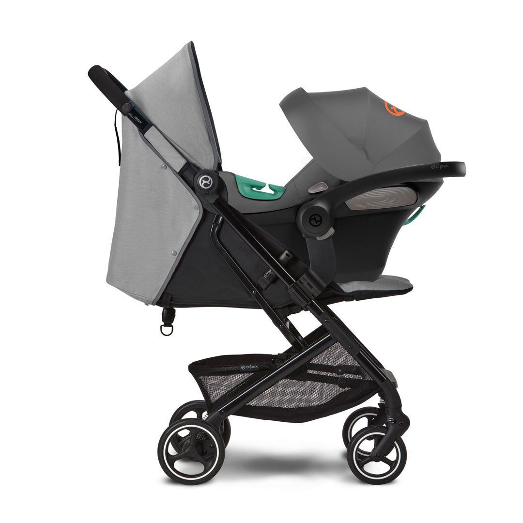 Travel System Beezy Lava Grey (One Box) + Aton S2 + Base Cybex
