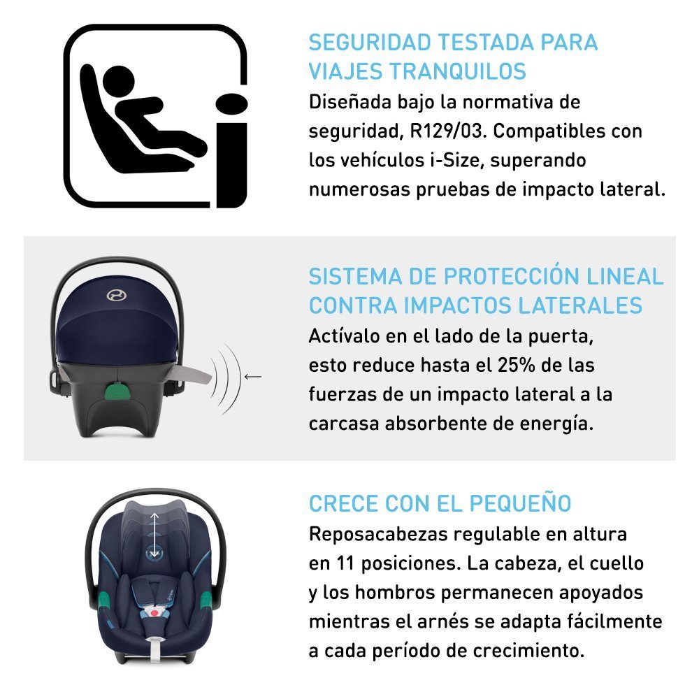 Travel System Eezy S Twist Plus Beach Blue + Aton S2 + Base Cybex