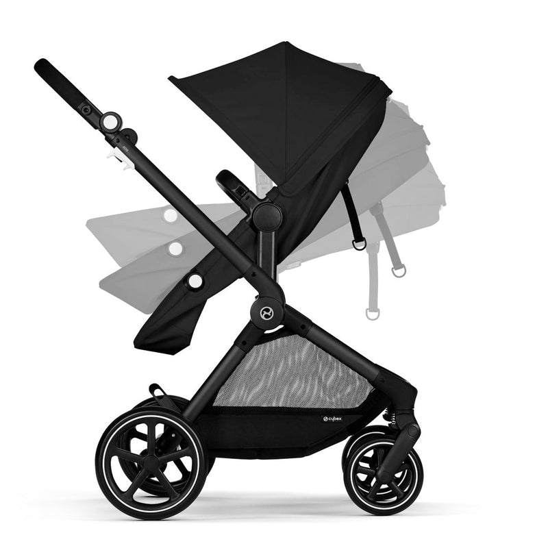 Travel System EOS BLK 2 en 1 + Aton G + Base Moon Black Cybex