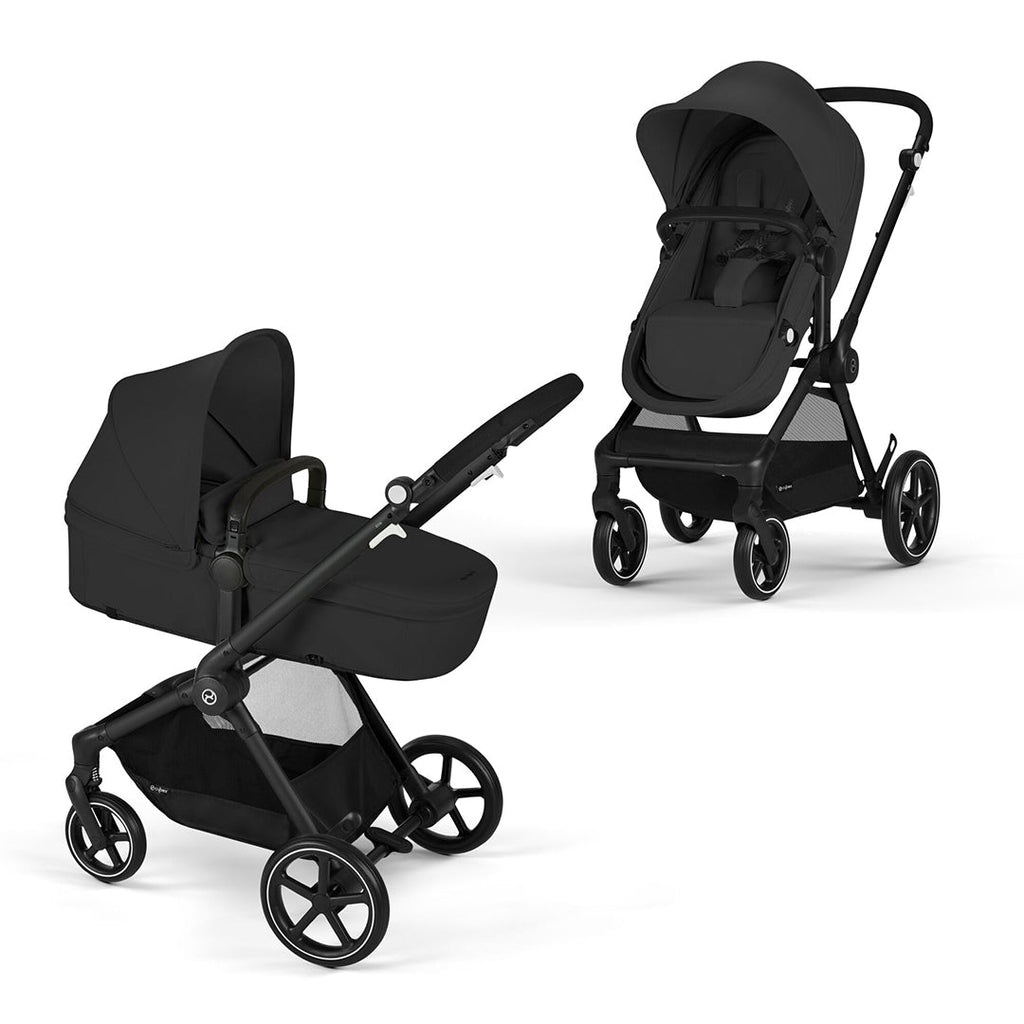 Travel System EOS BLK 2 en 1 + Aton G + Base Moon Black Cybex