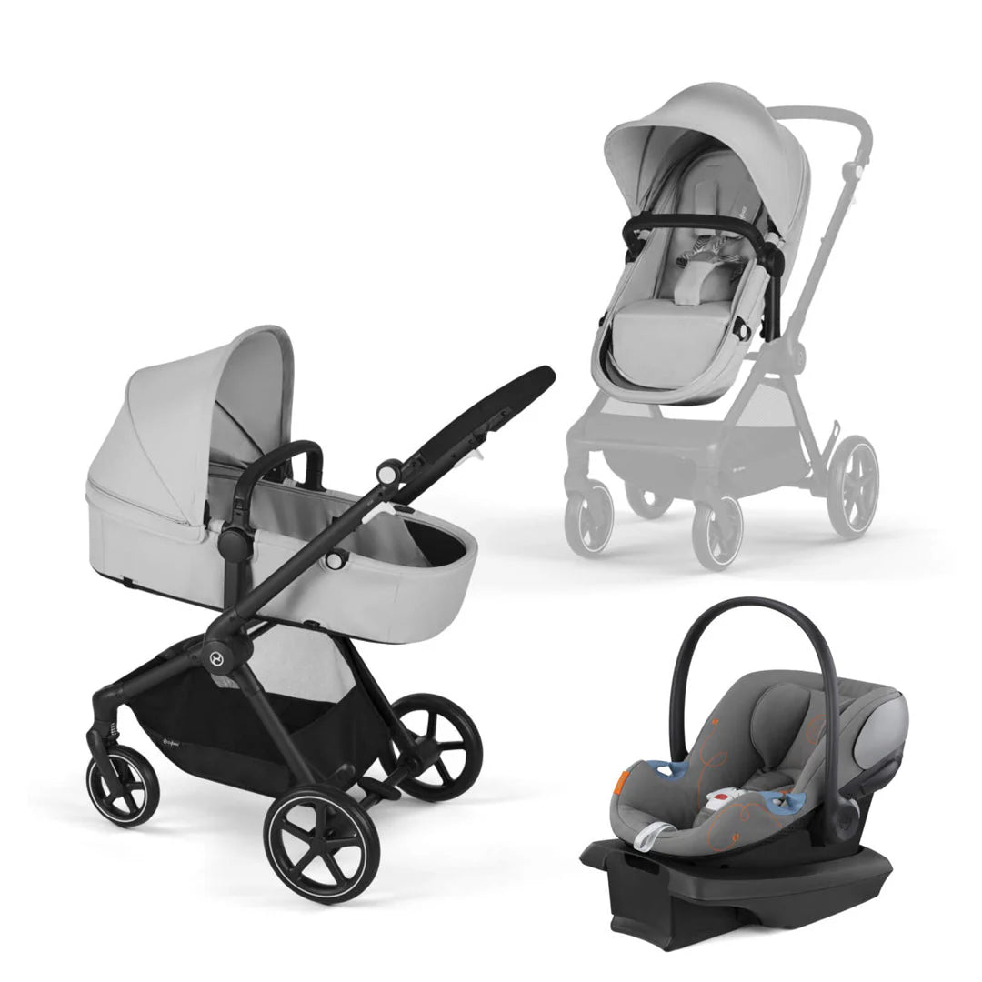 Travel System EOS BLK 2 en 1 + Aton G + Base Lava Grey Cybex