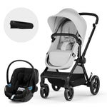 Travel System EOS BLK 2 en 1 + Aton G + Base Lava Grey Cybex