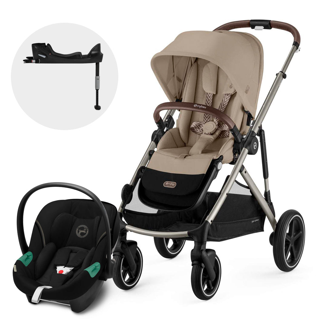 Travel System Gazelle S Almond Beige + Aton S2 + Base Cybex