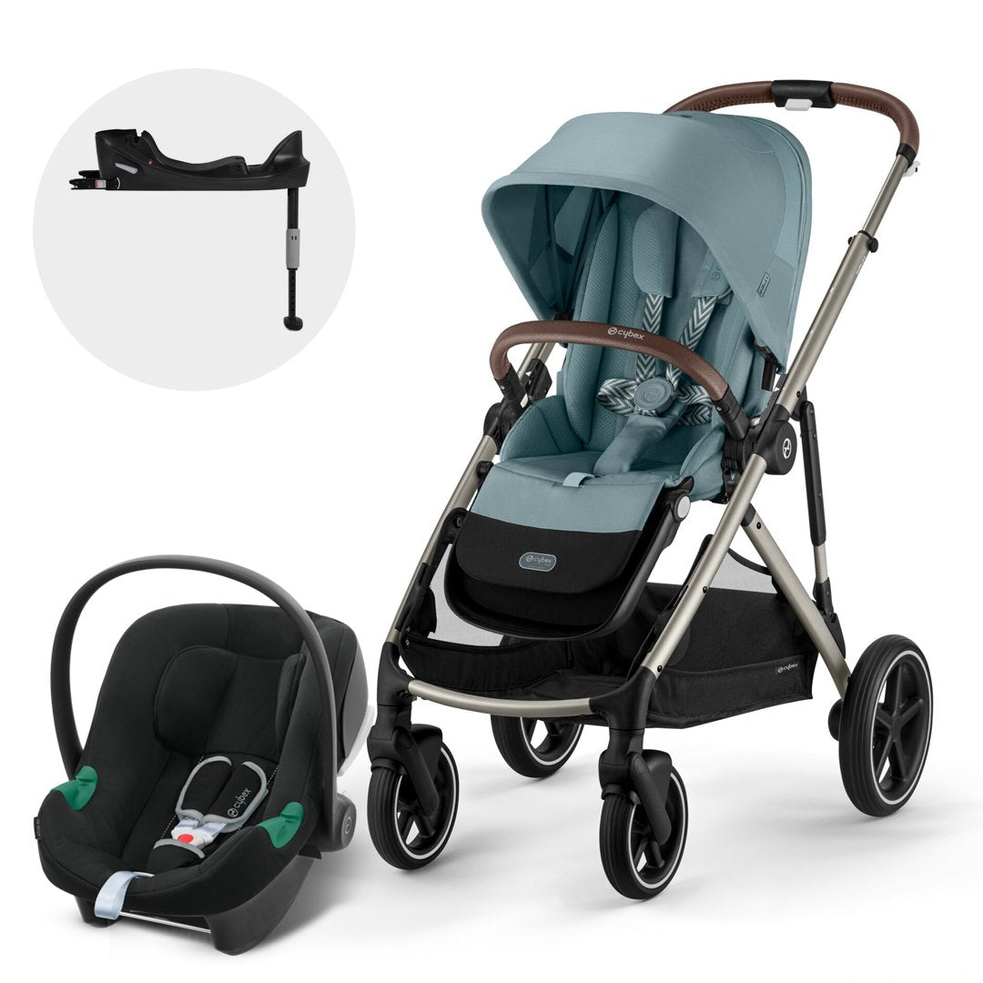 Travel System Gazelle S Blue Light + Aton B2 + Base Cybex