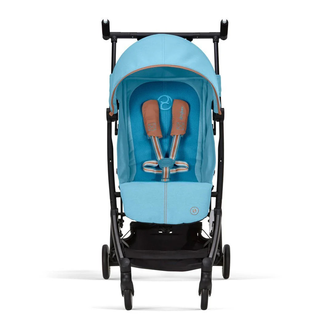 Travel System Coche Libelle + Silla Huevito Aton G + Base Black Beach Blue Cybex