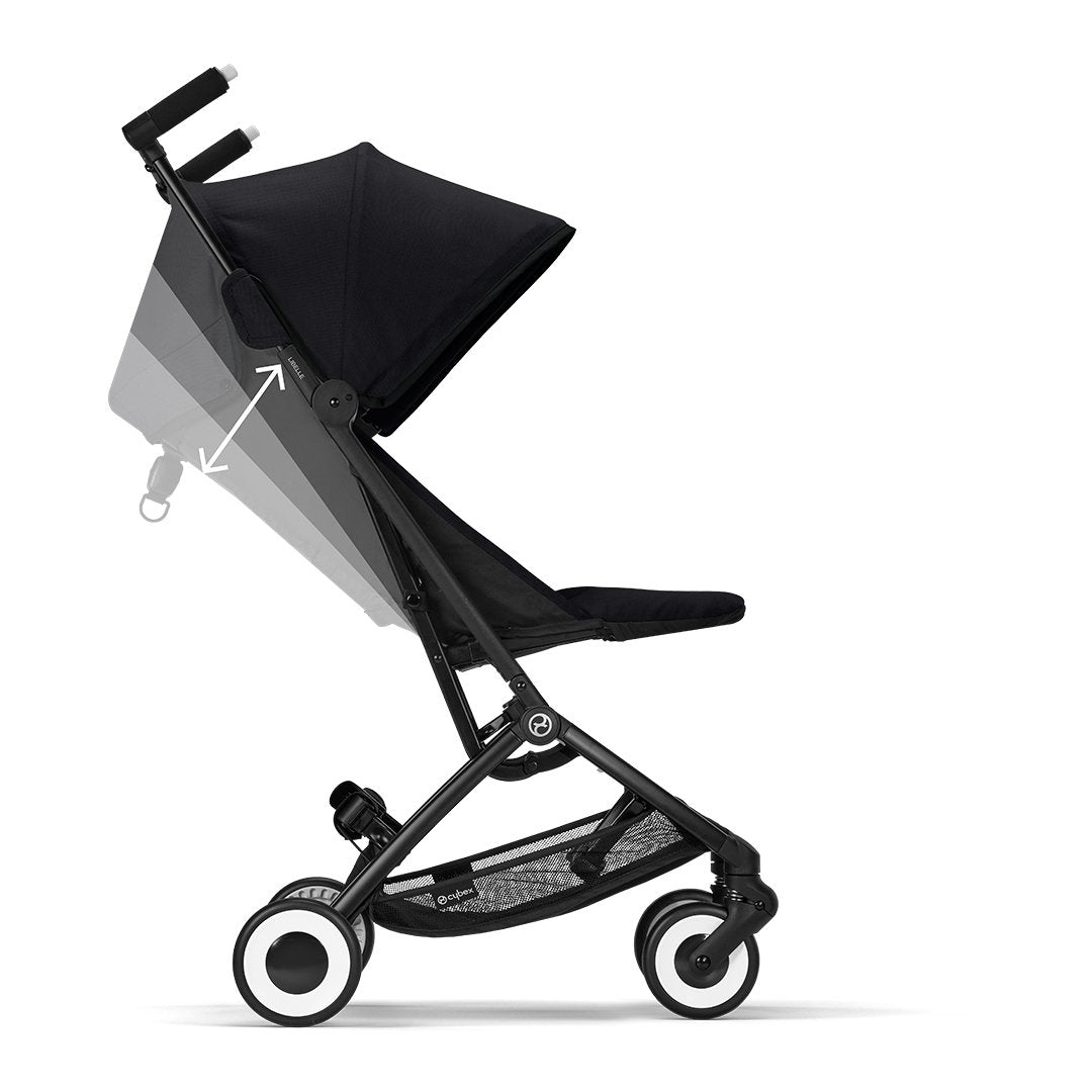 Travel System Coche Libelle + Silla Huevito Aton S2 + Base Moon Black Cybex