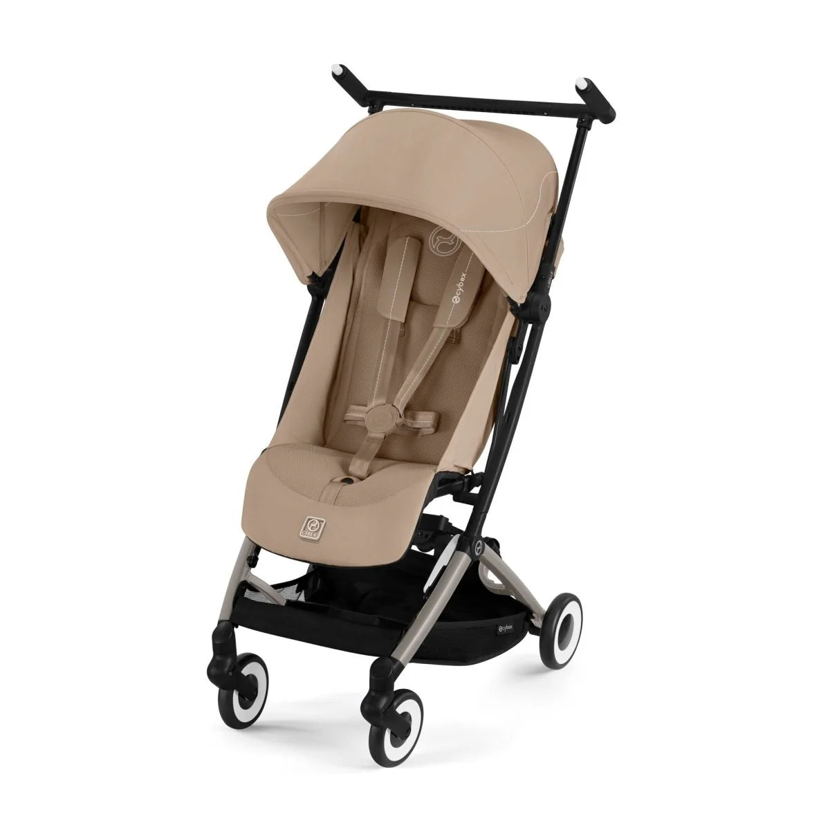 Travel System Coche Libelle + Silla Huevito Aton G + Base Taupe Almond Beige Cybex
