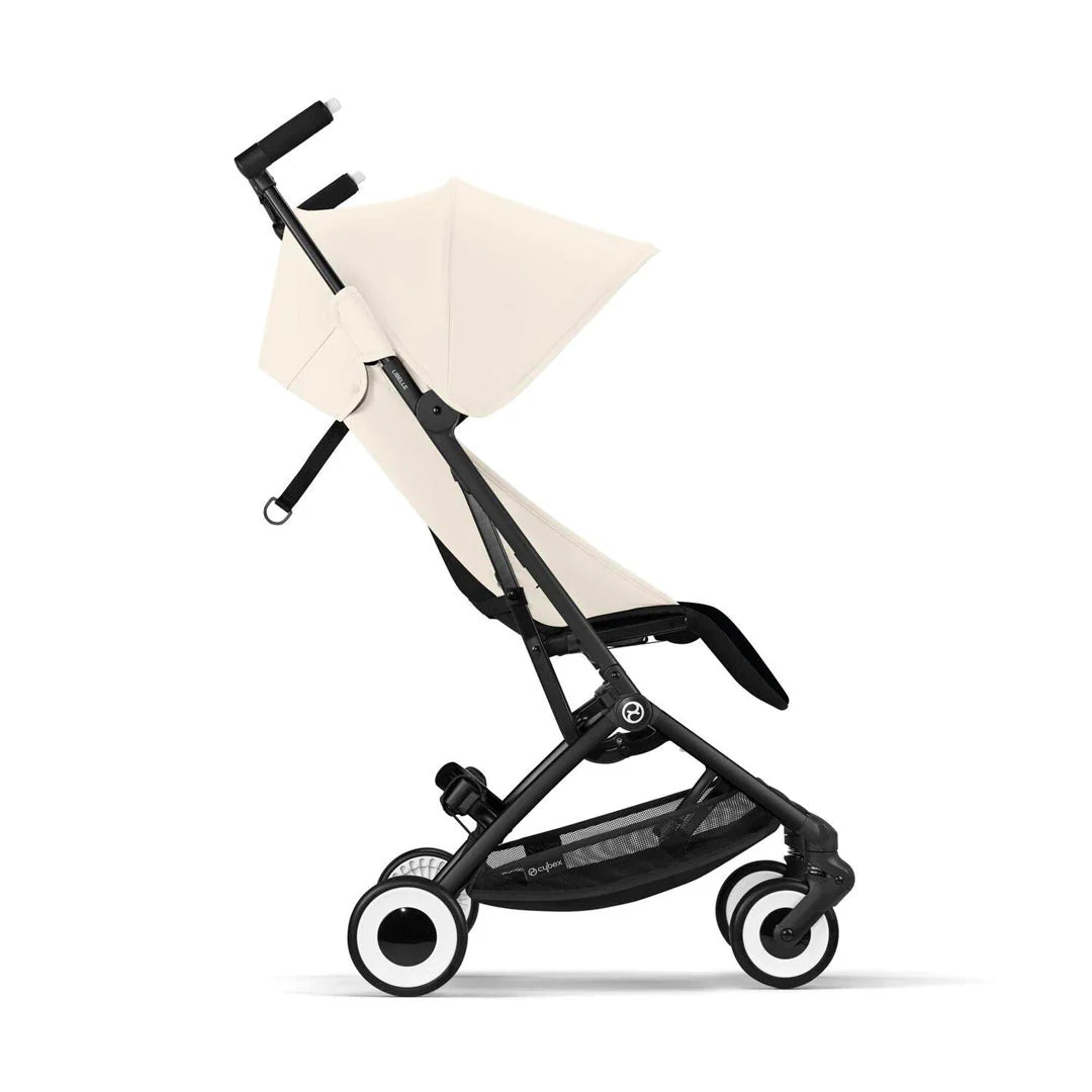 Travel System Coche Libelle + Silla Huevito Aton G + Base Black Canvas White Cybex