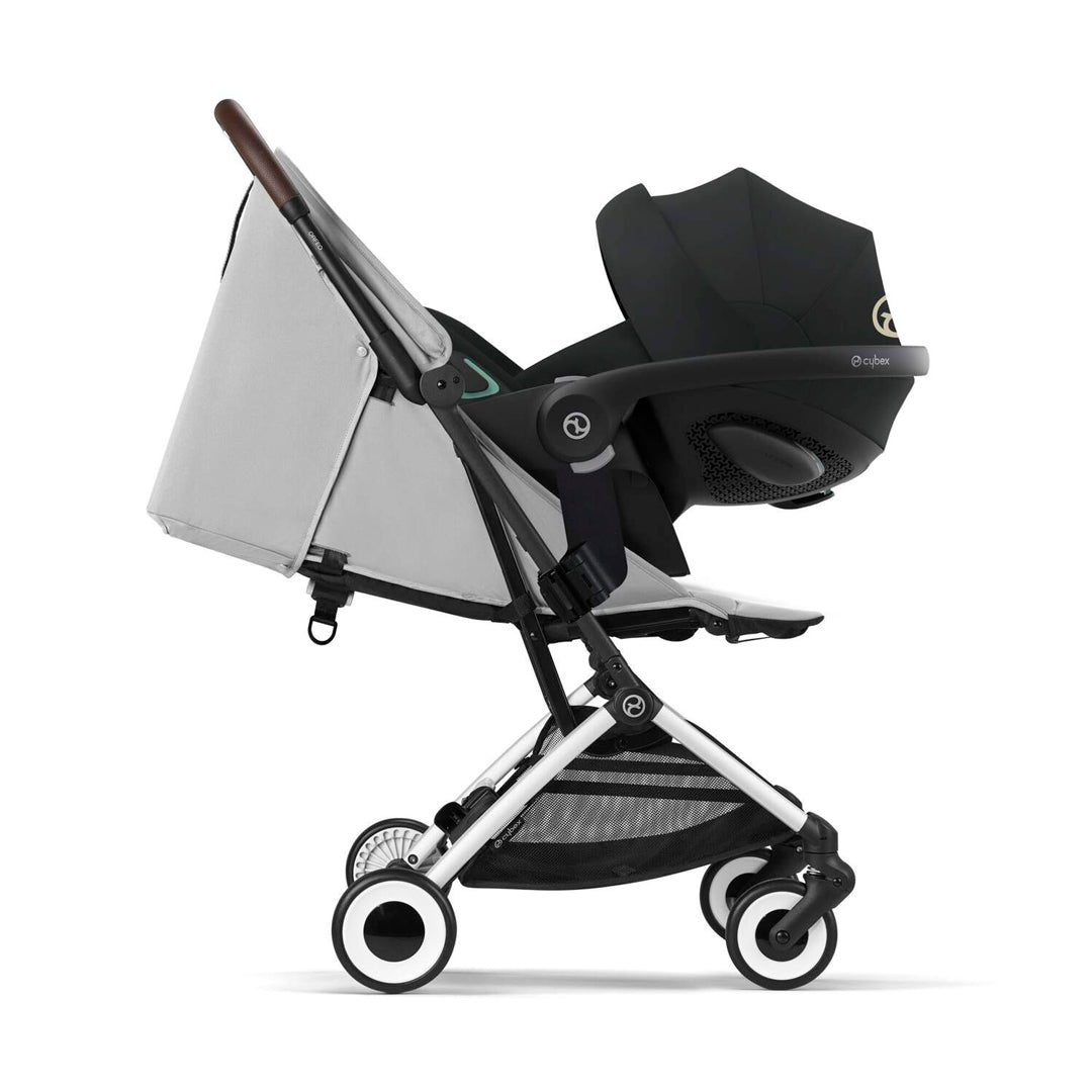 Travel System Orfeo + Aton S2 + Base Silver Fog Grey Cybex