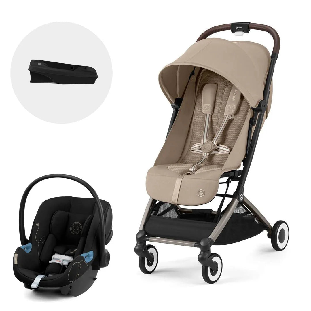 Travel System Orfeo + Aton G + Base TPE Almond Beige Cybex