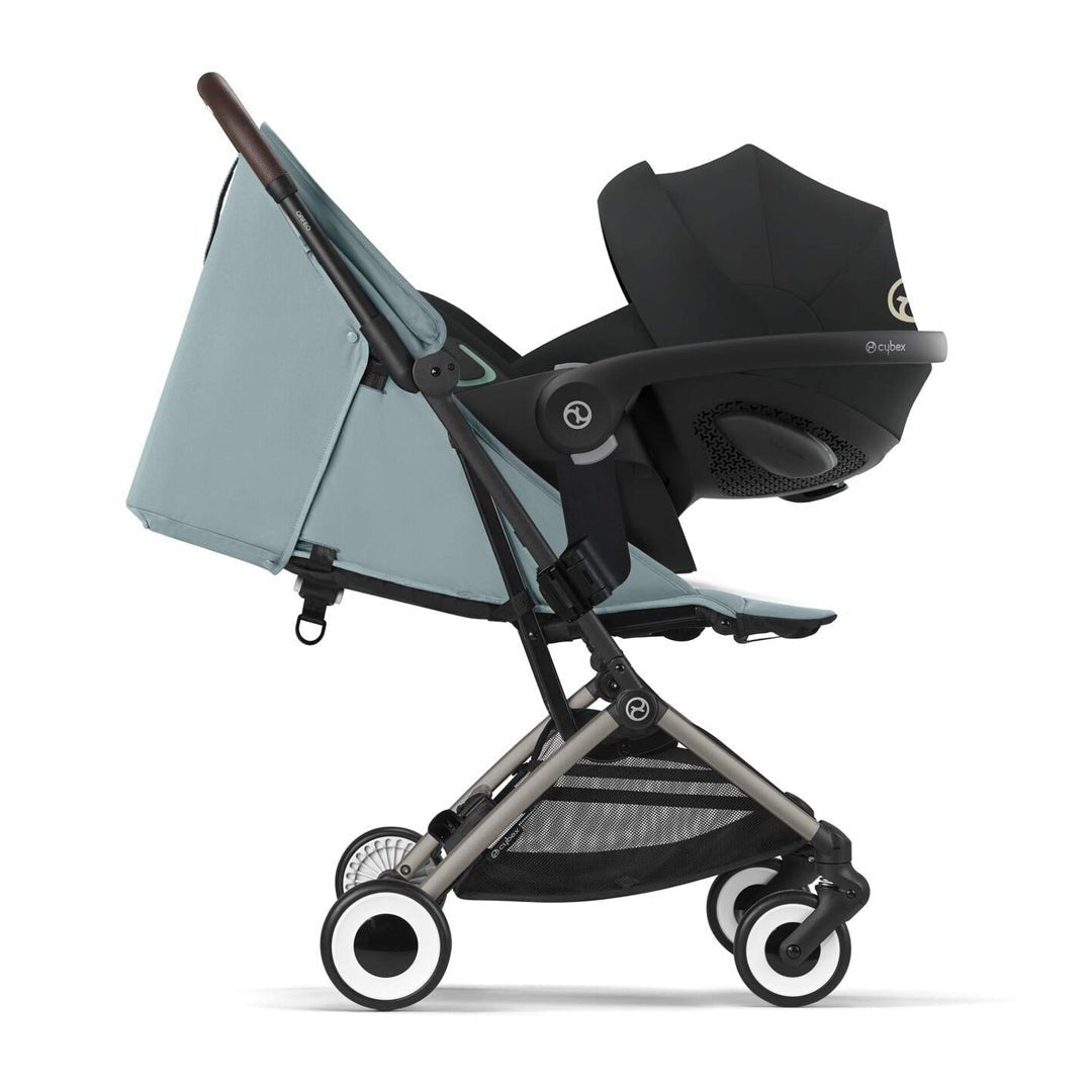 Travel System Orfeo + Aton S2 + Base Stormy Blue  Cybex
