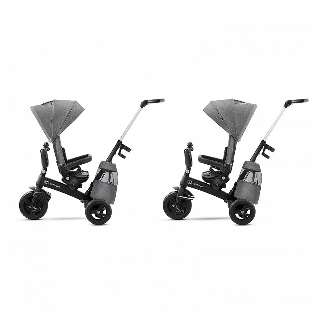 Triciclo 5 en 1 EASYTWIST 360° Platinum Grey KinderKraft