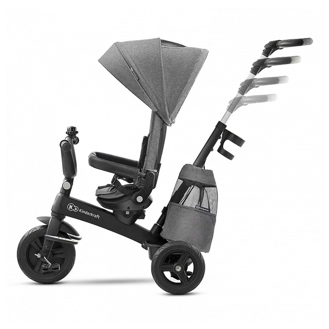 Triciclo 5 en 1 EASYTWIST 360° Platinum Grey KinderKraft
