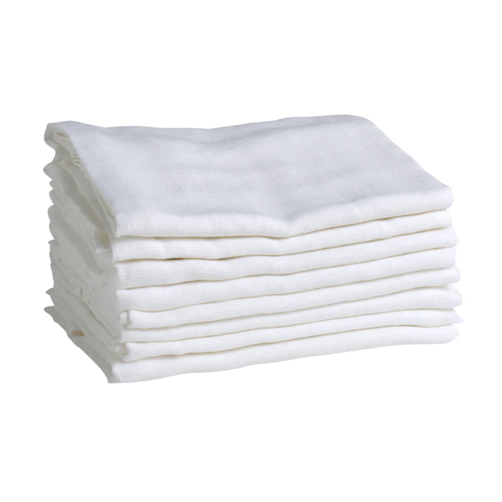 Tutos de muselina orgánica Mininor Blanco 8 uns Mininor