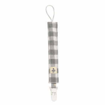 Porta Chupete Vichy Gris Antu Baby