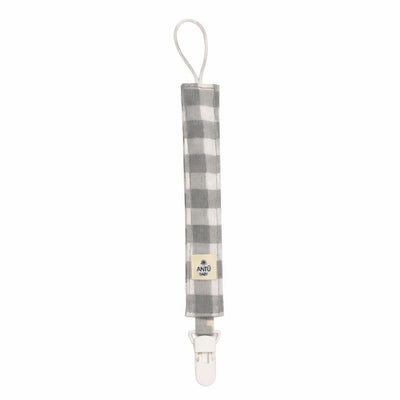 Porta Chupete Vichy Gris Antu Baby