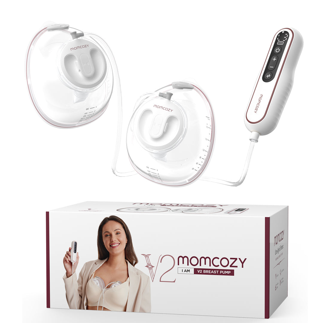 Extractor de leche materna Doble V2 Ultra ligero y potente Momcozy