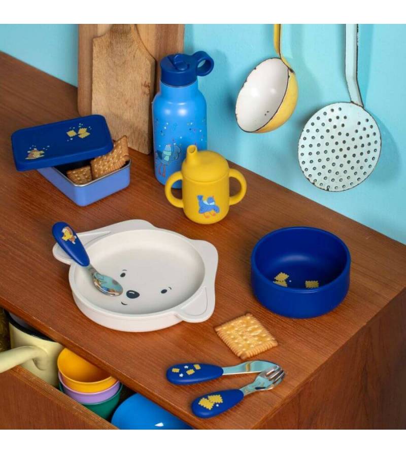Set Vajilla silicona Puce & Pilou Moulin Roty