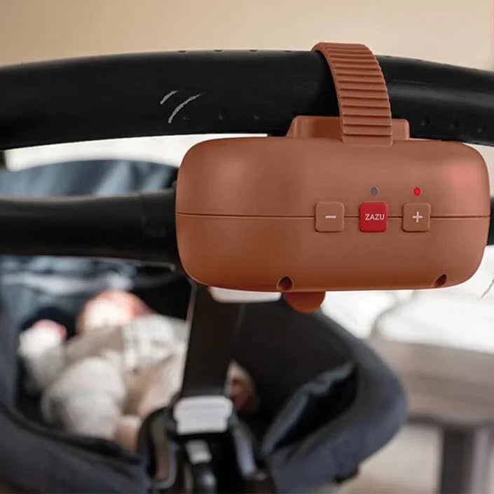 Mecedor portátil recargable para coches con sensor de llanto Marrón Baby Rocker Zazu