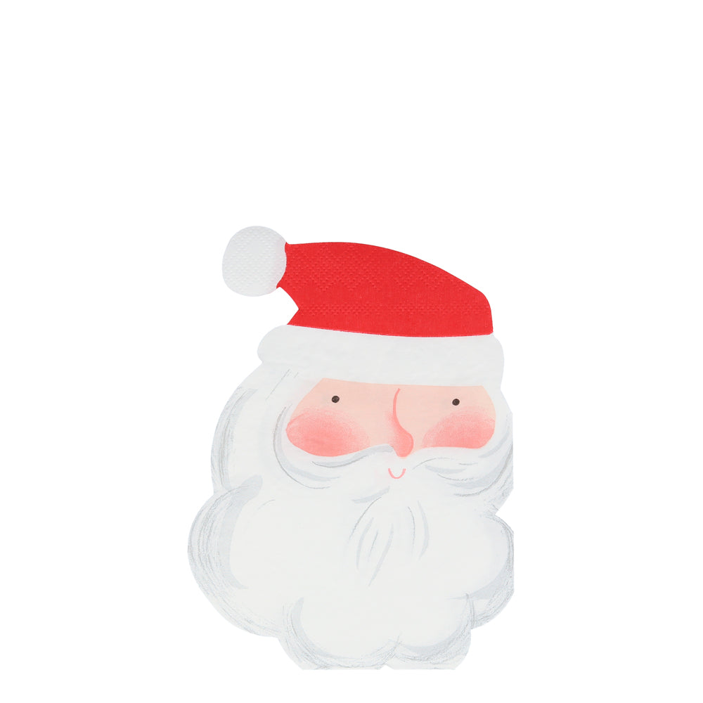Servilletas con forma de Santa acuarela Meri Meri