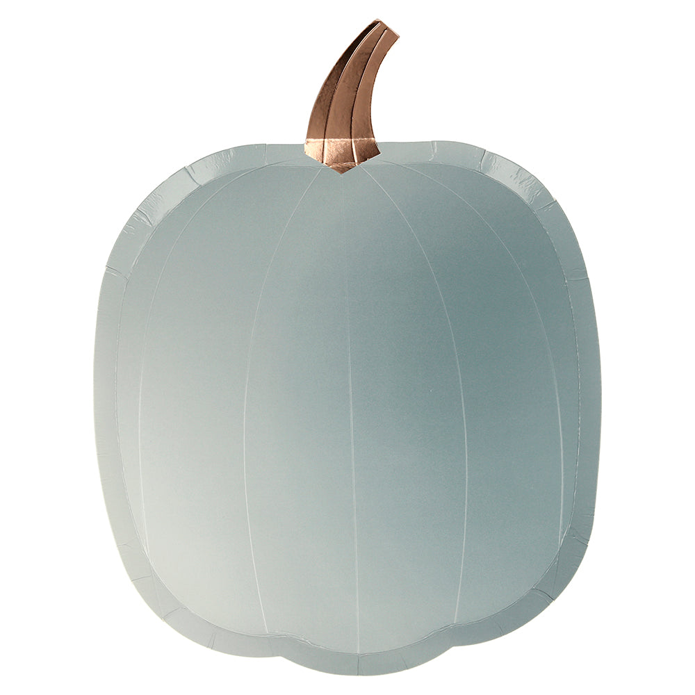 Platos con forma de calabaza pastel Meri Meri