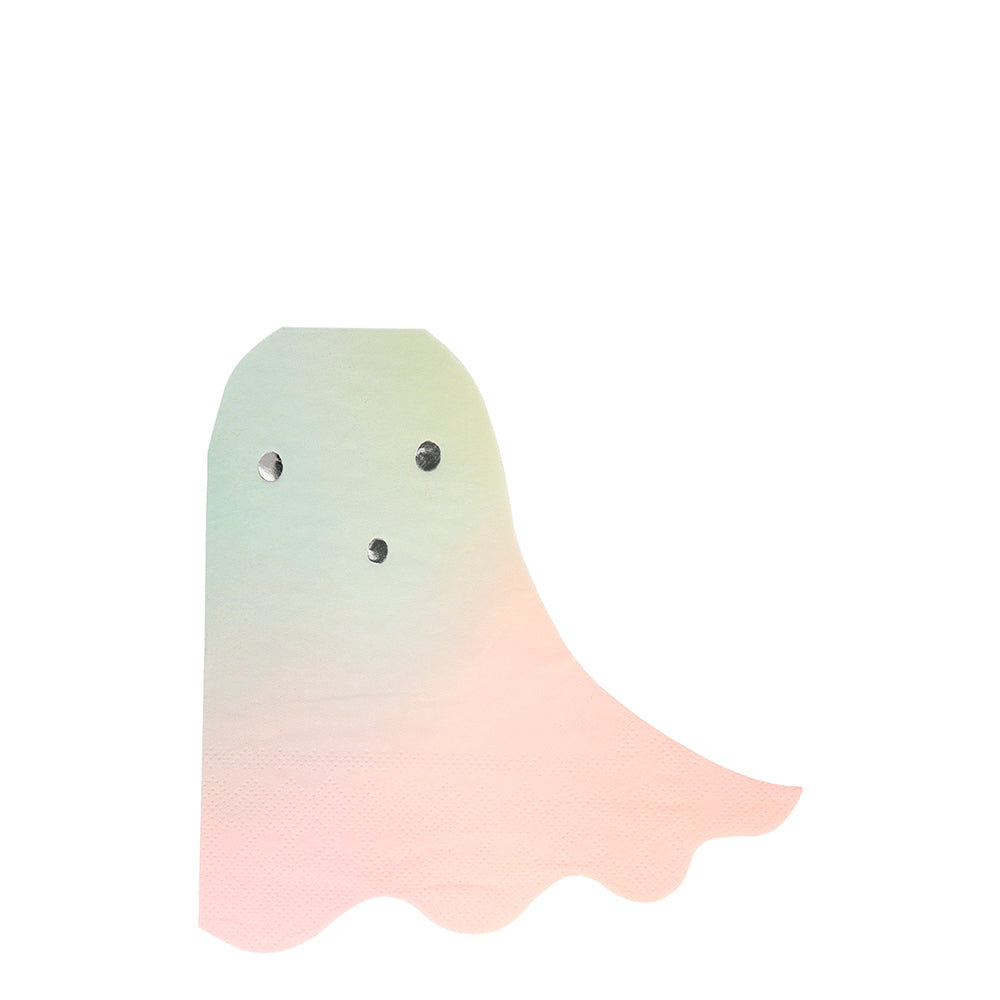Servilletas con forma de fantasma Halloween pastel Meri Meri
