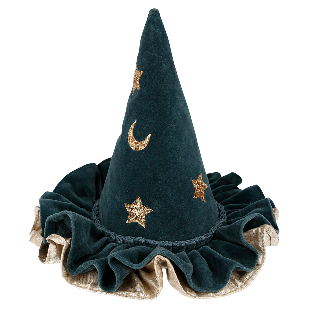 Gorro de bruja de terciopelo Azul Meri Meri