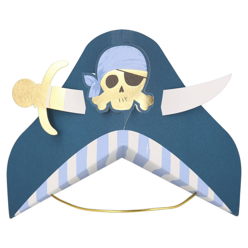 Gorros de pirata azules Meri Meri