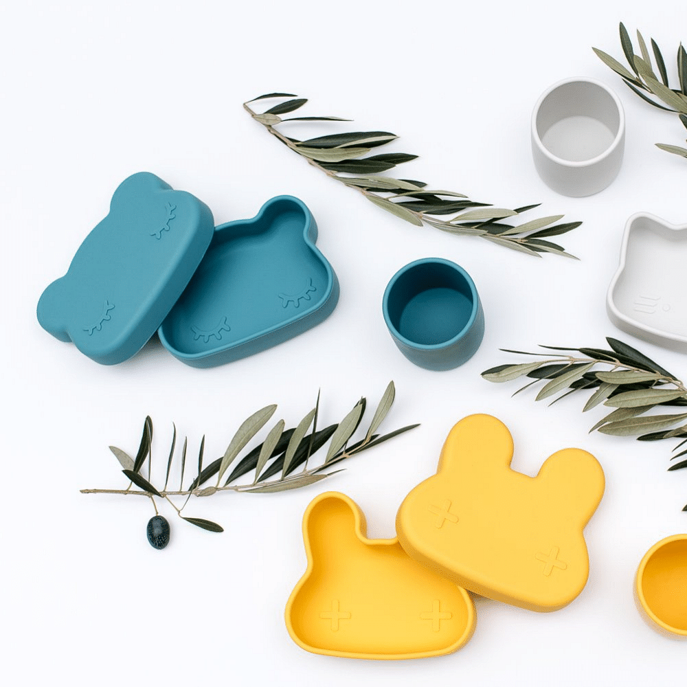 Caja para Snack Oso Azul oscuro We Might Be Tiny