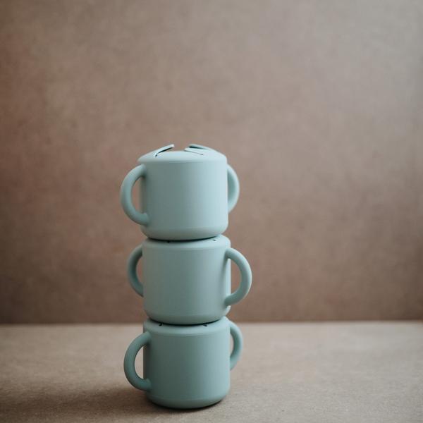 Taza para Snack Mushie Cambridge Blue