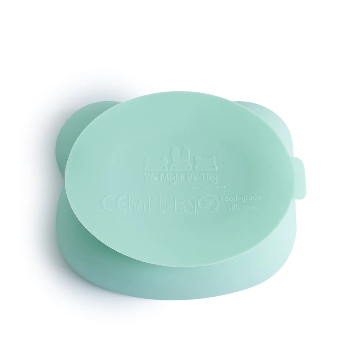 Bowl Oso con ventosa y tapa, Verde Menta