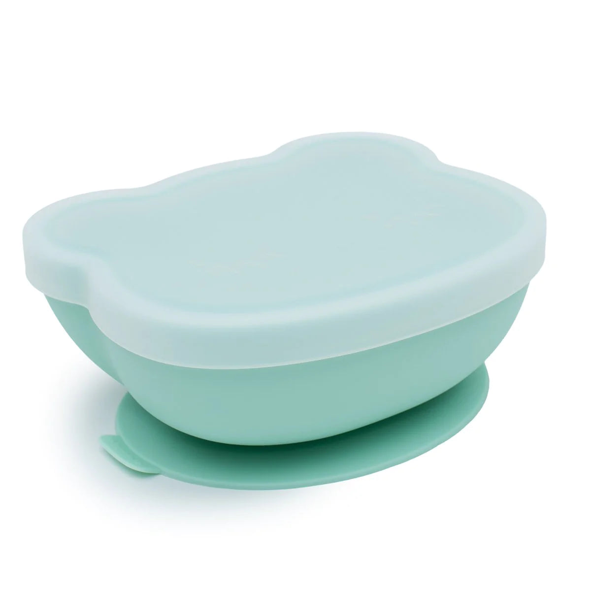Bowl Oso con ventosa y tapa, Verde Menta