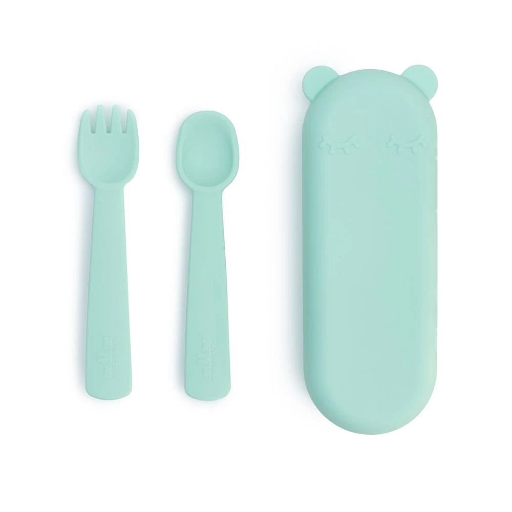 Cubiertos con caja Verde menta We Might Be Tiny