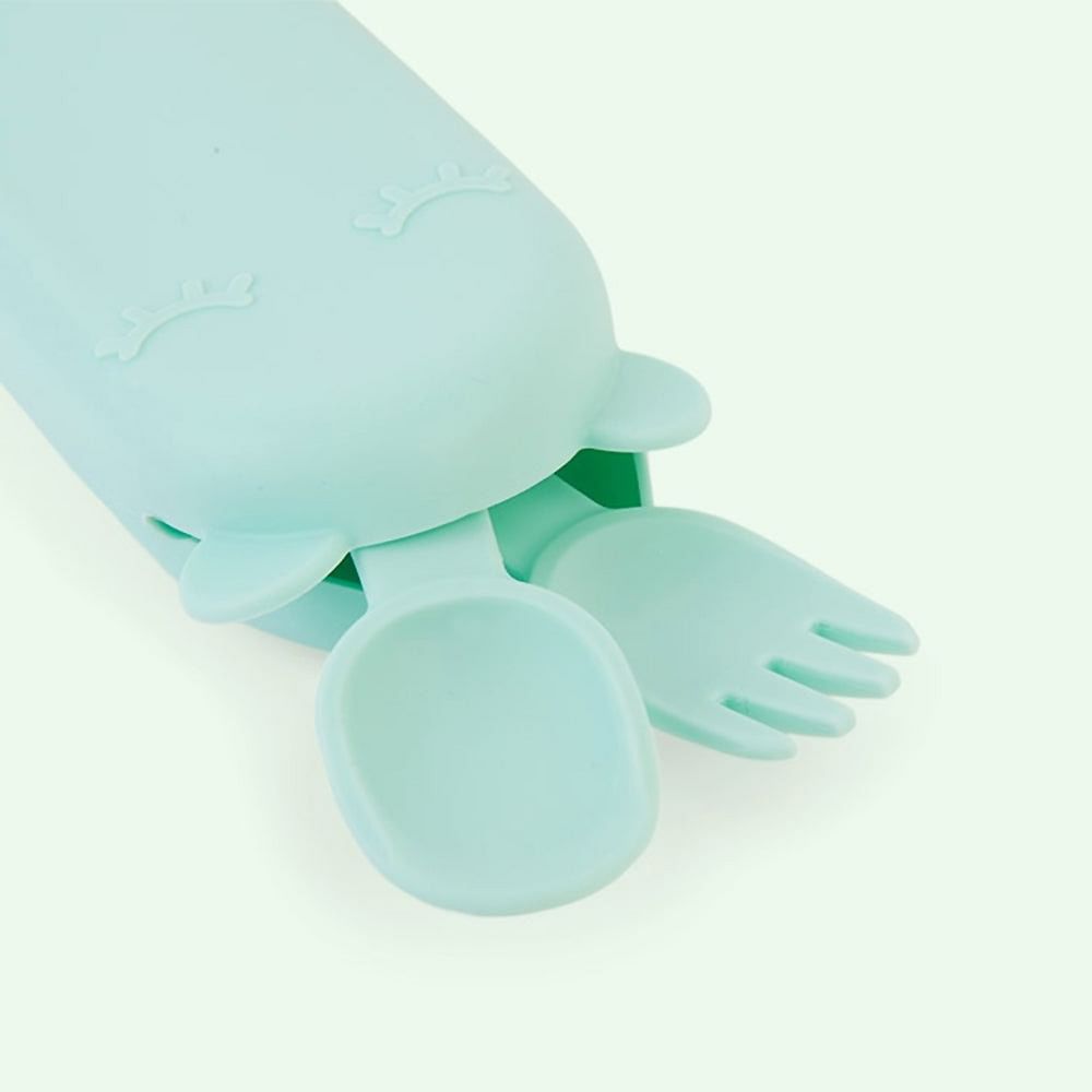 Cubiertos con caja Verde menta We Might Be Tiny
