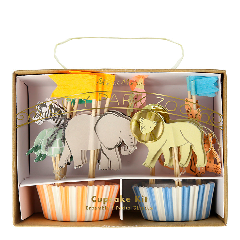Kit para cupcakes Animales de Safari Meri Meri