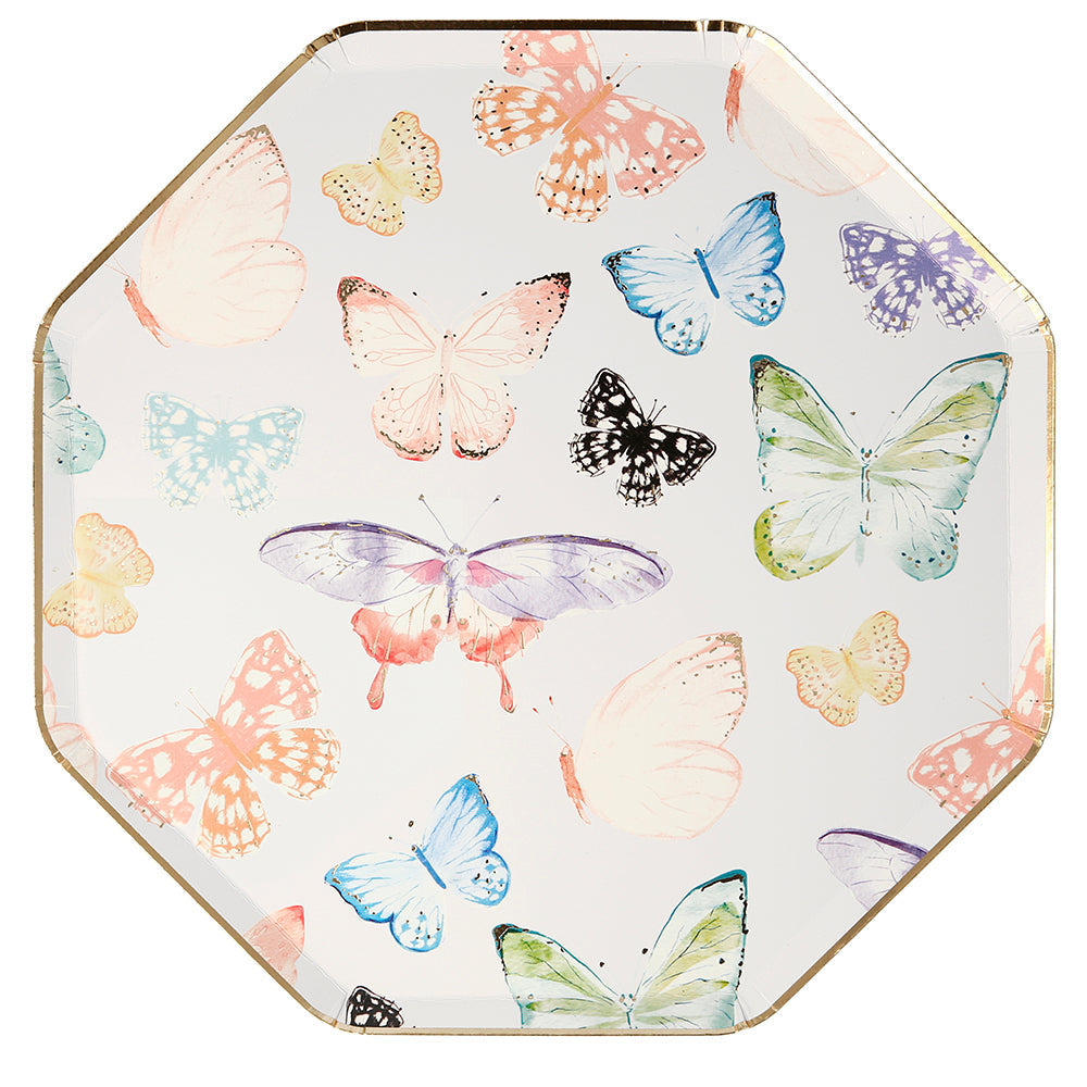 Platos con Mariposas Grandes Meri Meri