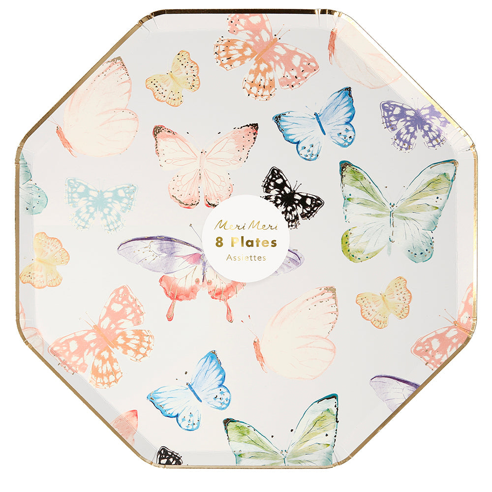 Platos con Mariposas Grandes Meri Meri