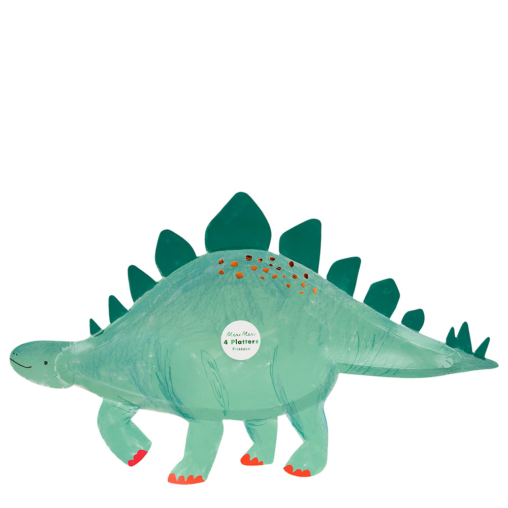 Platos con forma de Stegosaurus - ultra grandes Meri Meri
