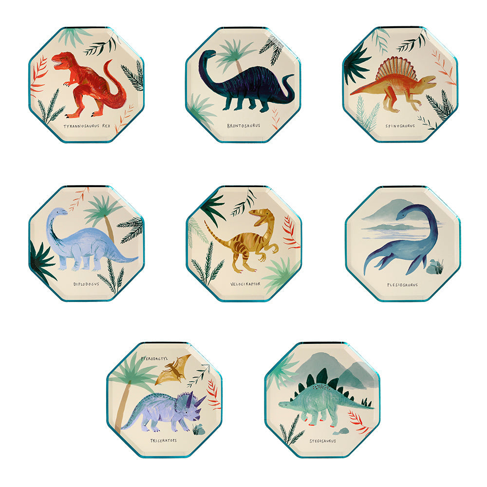 Platos Reino de los Dinosaurios Medianos Meri Meri