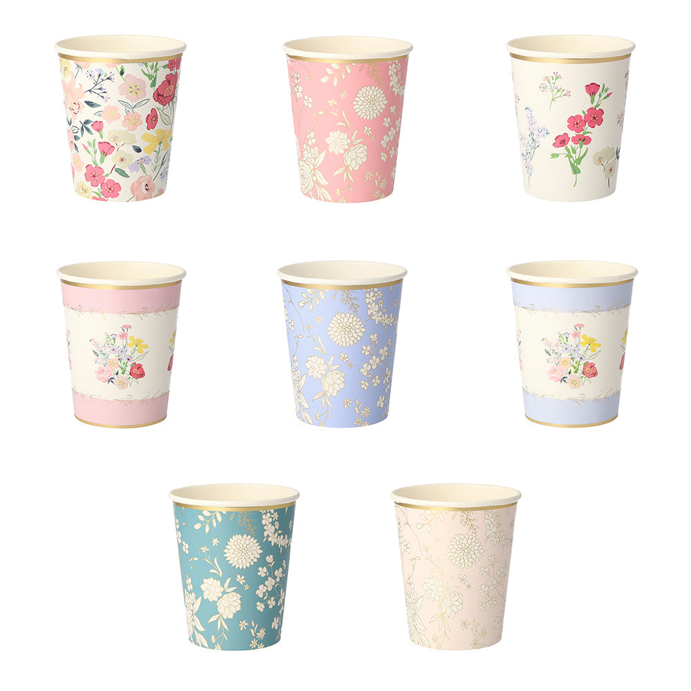 Vasos jardín inglés Meri Meri