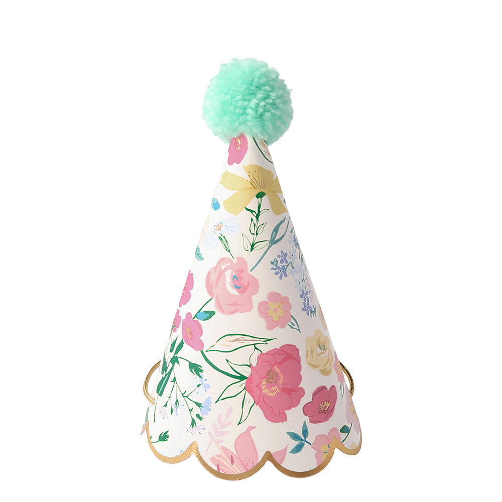 Gorros de cumpleaños jardín inglés Meri Meri