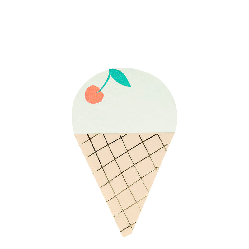 Servilletas con forma de helado Meri Meri