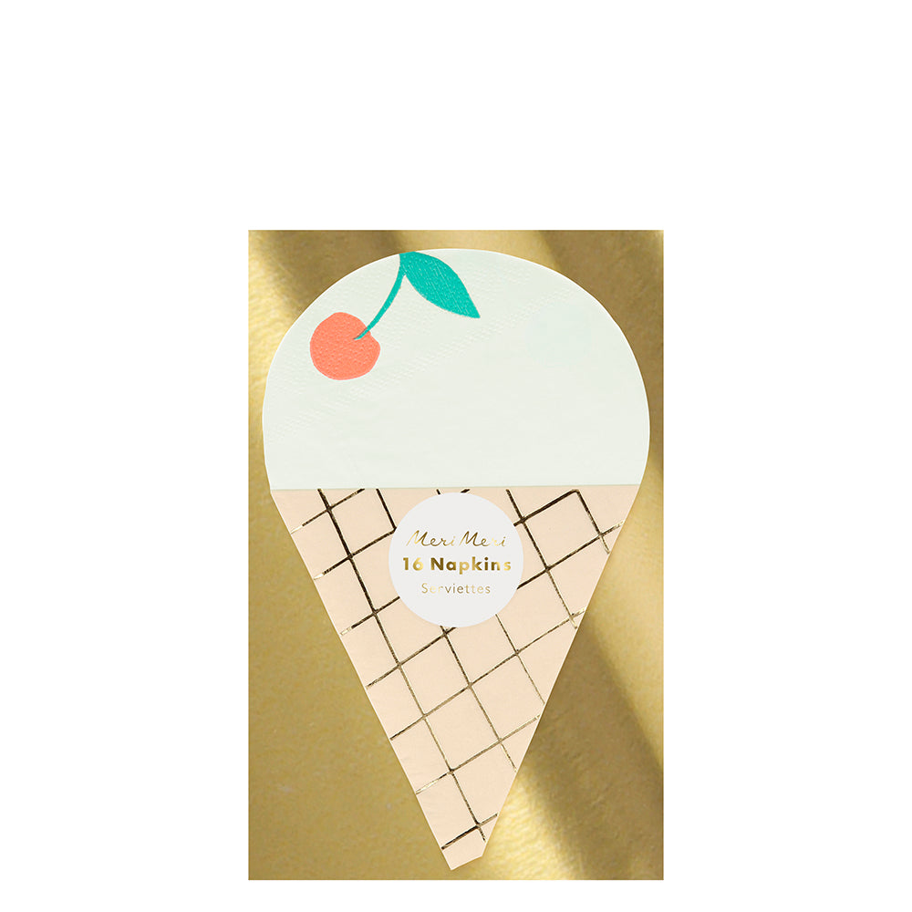 Servilletas con forma de helado Meri Meri