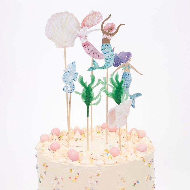 Toppers para tortas Sirenas Meri Meri